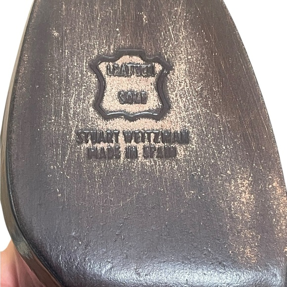 Stuart Weitzman green rounded toe patent leather heels size 8.5 M - Picture 12 of 15